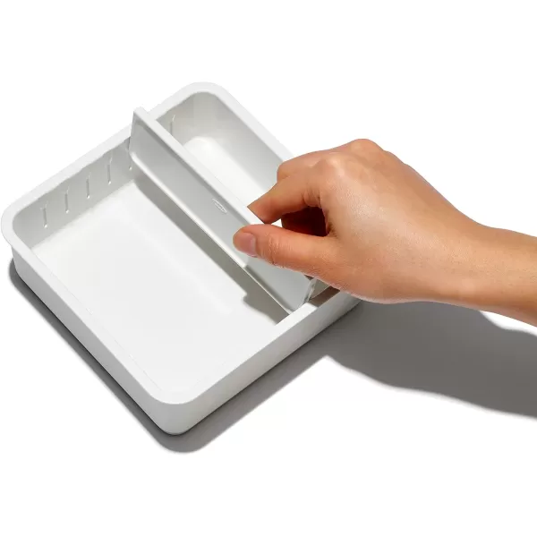 OXO Good Grips 4-Piece Complete Adjustable Drawer Bin Set with Removable Dividers
