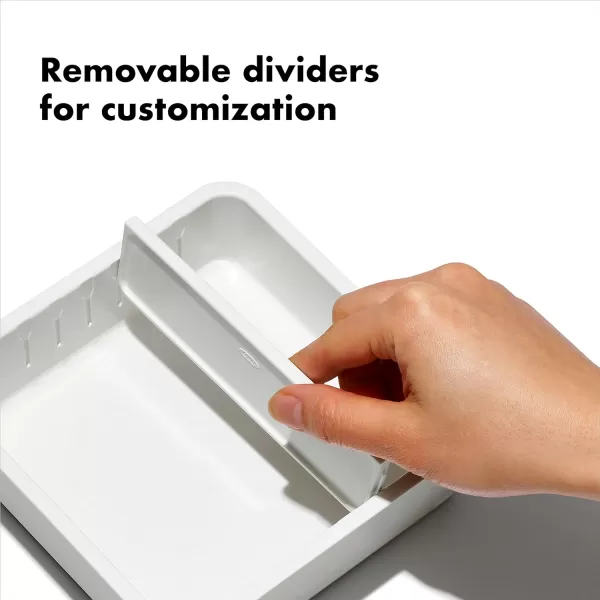 OXO Good Grips 4-Piece Complete Adjustable Drawer Bin Set with Removable Dividers