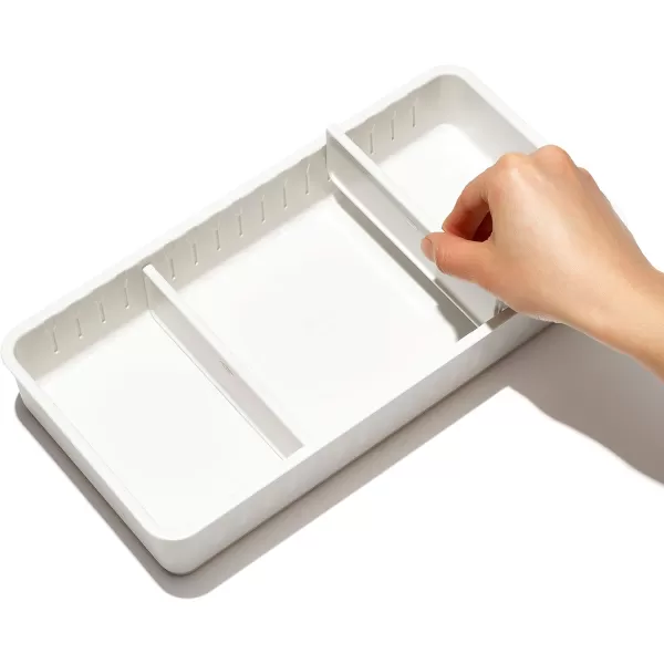 OXO Good Grips 4-Piece Complete Adjustable Drawer Bin Set with Removable Dividers