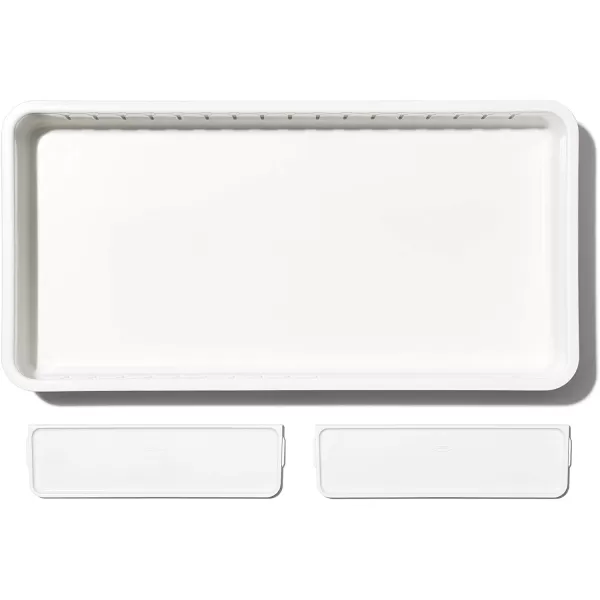 OXO Good Grips 4-Piece Complete Adjustable Drawer Bin Set with Removable Dividers