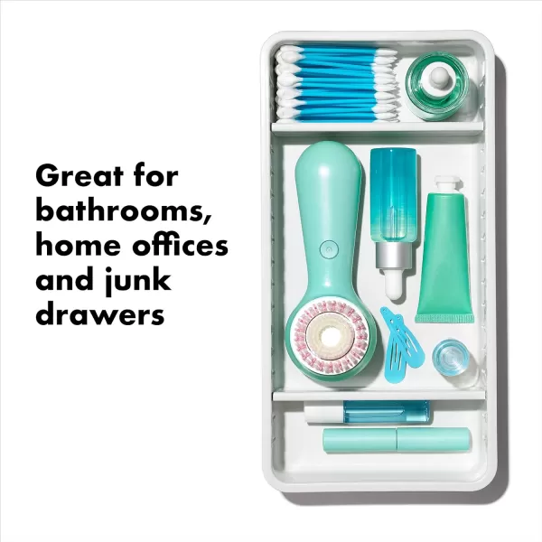OXO Good Grips 4-Piece Complete Adjustable Drawer Bin Set with Removable Dividers