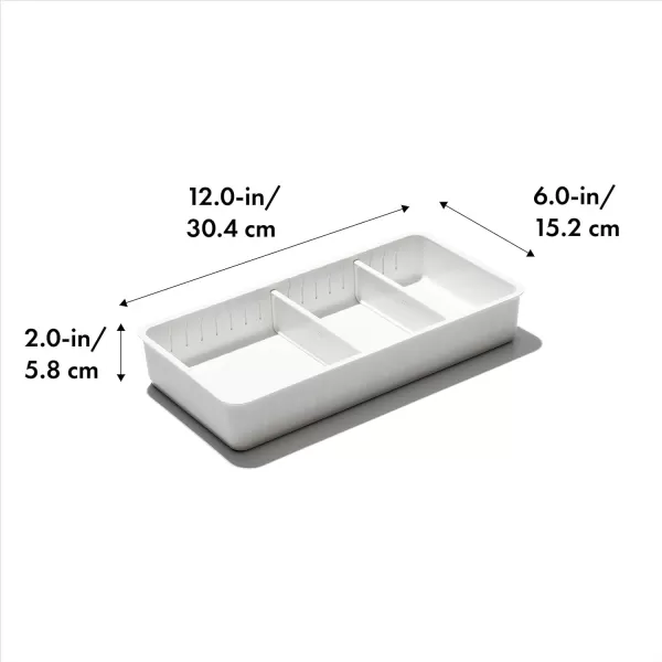 OXO Good Grips 4-Piece Complete Adjustable Drawer Bin Set with Removable Dividers