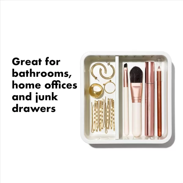 OXO Good Grips 4-Piece Complete Adjustable Drawer Bin Set with Removable Dividers