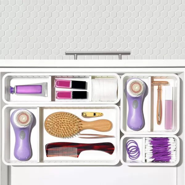 OXO Good Grips 4-Piece Complete Adjustable Drawer Bin Set with Removable Dividers