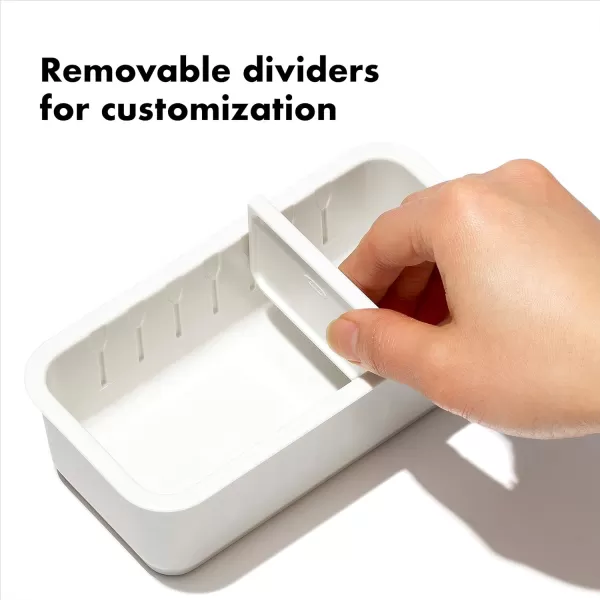 OXO Good Grips 4-Piece Complete Adjustable Drawer Bin Set with Removable Dividers