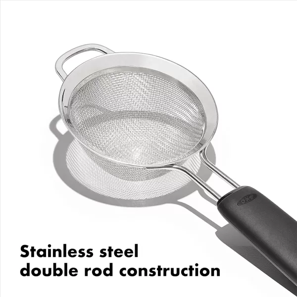 OXO Good Grips 6-in Double Rod Strainer , Black