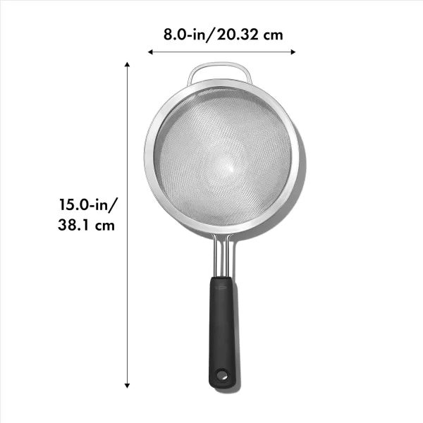 OXO Good Grips 6-in Double Rod Strainer , Black
