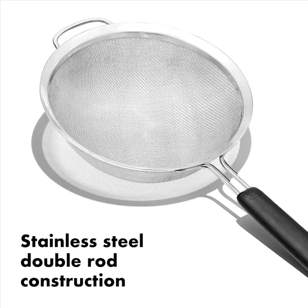 OXO Good Grips 6-in Double Rod Strainer , Black
