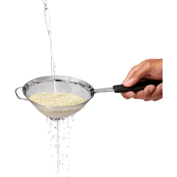 OXO Good Grips 6-in Double Rod Strainer , Black