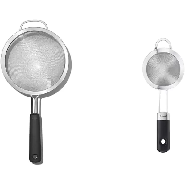 OXO Good Grips 6-in Double Rod Strainer , Black