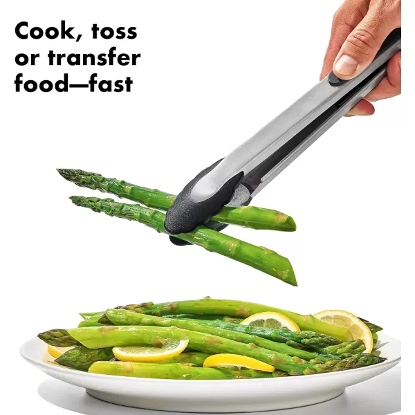 OXO Good Grips 9-Inch Locking Tongs with Nylon Heads