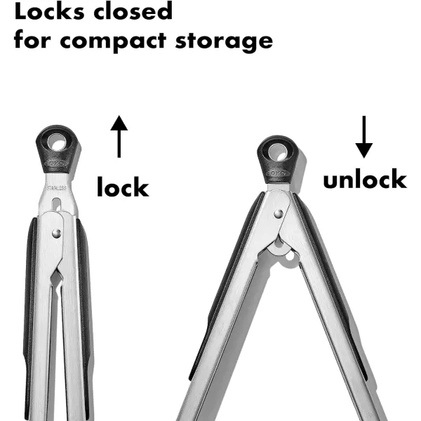 OXO Good Grips 9-Inch Locking Tongs with Nylon Heads