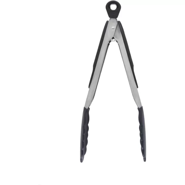 OXO Good Grips 9-Inch Tongs with Silicone Heads, Black