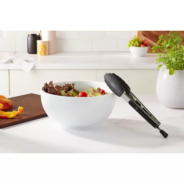 OXO Good Grips 9-Inch Tongs with Silicone Heads, Black