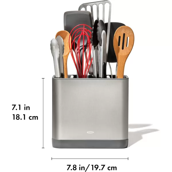 OXO Good Grips Adjustable Stainless Steel Organizer, Small Utensil Holder