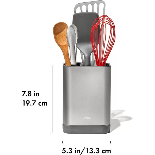 OXO Good Grips Adjustable Stainless Steel Organizer, Small Utensil Holder