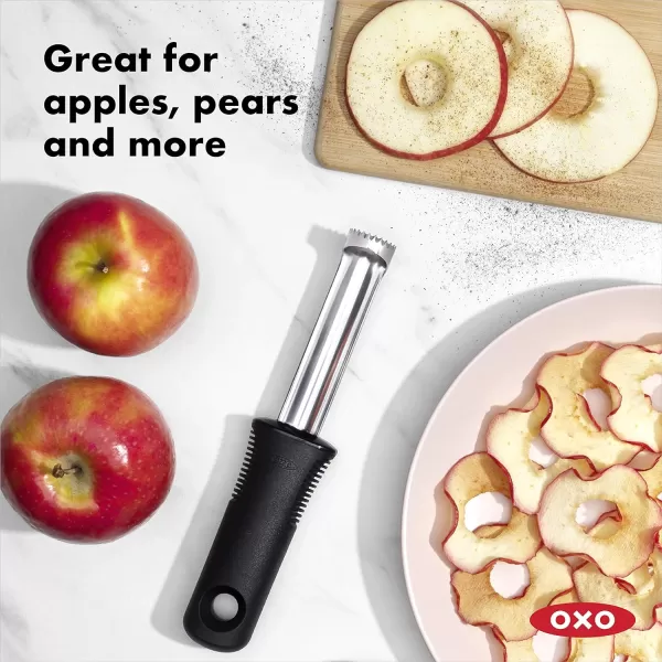 OXO Good Grips Apple Corer,1 EA, Silver/Black