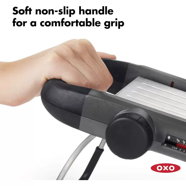 OXO Good Grips Chef's Mandoline Slicer 2.0, Black &amp; Steel