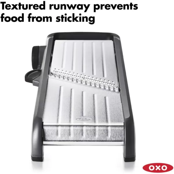 OXO Good Grips Chef's Mandoline Slicer 2.0, Black &amp; Steel