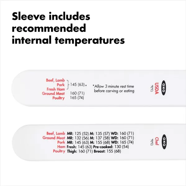 OXO Good Grips Chef's Precision Digital Instant Read Thermometer, Black