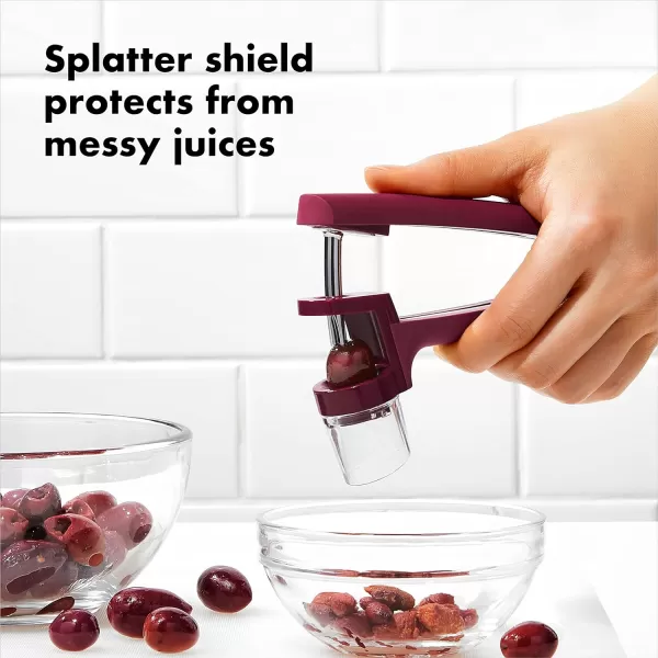 OXO Good Grips Cherry &amp; Olive Pitter - Beet