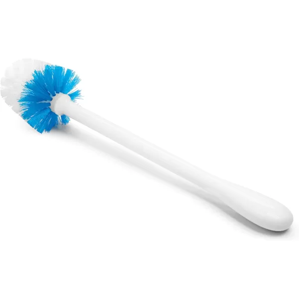 OXO Good Grips Compact Toilet Brush &amp; Canister, White, 6" x 4-3/4" x 17-1/4" h