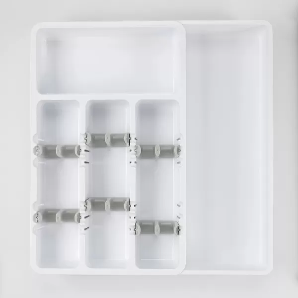 OXO Good Grips Expandable Utensil Organizer, 9.75 inches, White