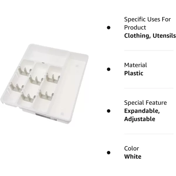 OXO Good Grips Expandable Utensil Organizer, 9.75 inches, White