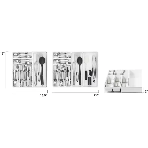 OXO Good Grips Expandable Utensil Organizer, 9.75 inches, White