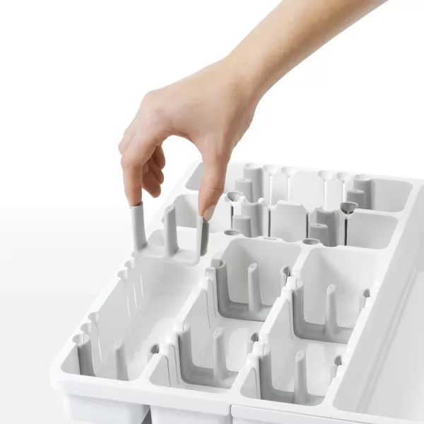 OXO Good Grips Expandable Utensil Organizer, 9.75 inches, White