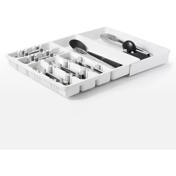 OXO Good Grips Expandable Utensil Organizer, 9.75 inches, White