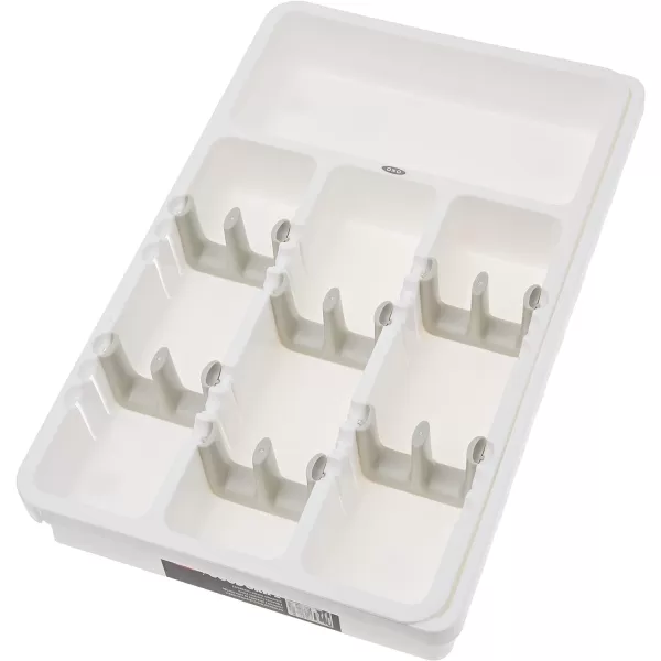 OXO Good Grips Expandable Utensil Organizer, 9.75 inches, White