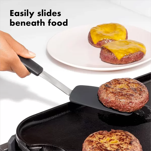 OXO Good Grips Large Silicone Flexible Turner, Stainless Steel