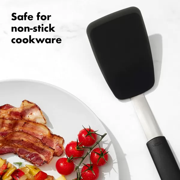 OXO Good Grips Large Silicone Flexible Turner, Stainless Steel