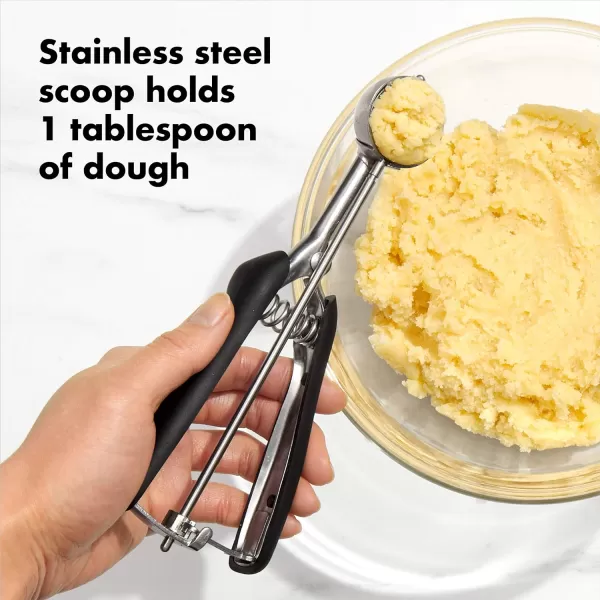 OXO Good Grips Medium Cookie Scoop,Black/Silver