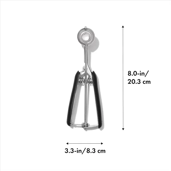 OXO Good Grips Medium Cookie Scoop,Black/Silver