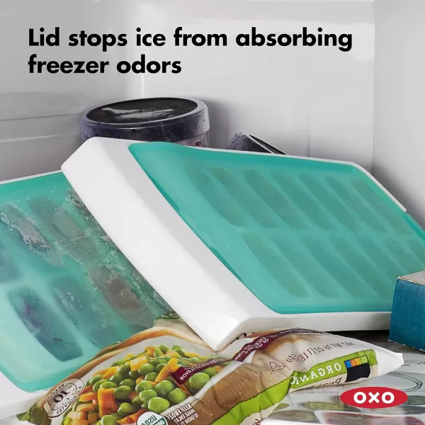 OXO Good Grips No-Spill Ice Stick Tray with Silicone Lid for Water Bottles)
