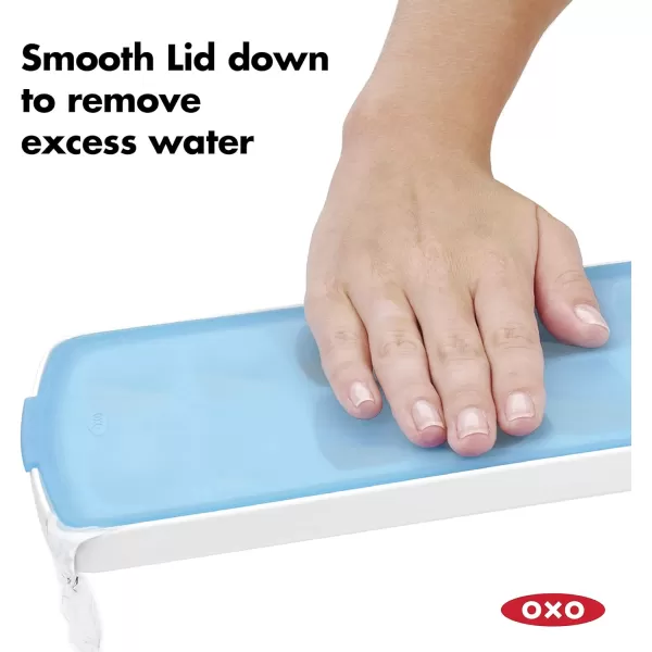 OXO Good Grips No-Spill Ice Stick Tray with Silicone Lid for Water Bottles)