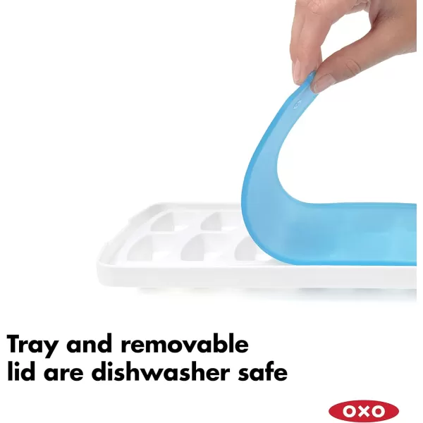 OXO Good Grips No-Spill Ice Stick Tray with Silicone Lid for Water Bottles)