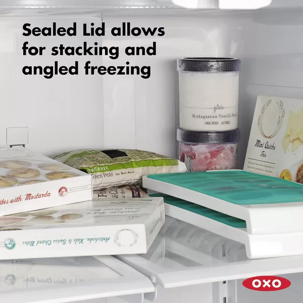 OXO Good Grips No-Spill Ice Stick Tray with Silicone Lid for Water Bottles)