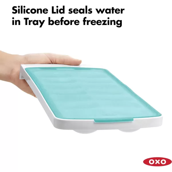 OXO Good Grips No-Spill Ice Stick Tray with Silicone Lid for Water Bottles)
