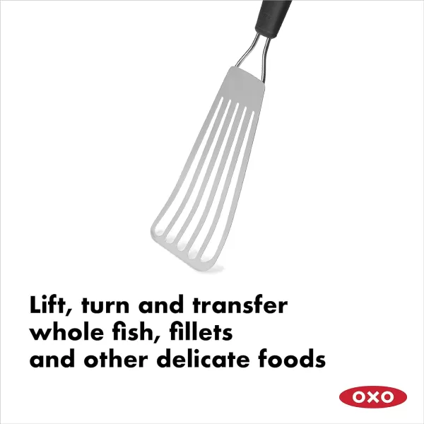 OXO Good Grips Restaurant Turner, Black/Silver