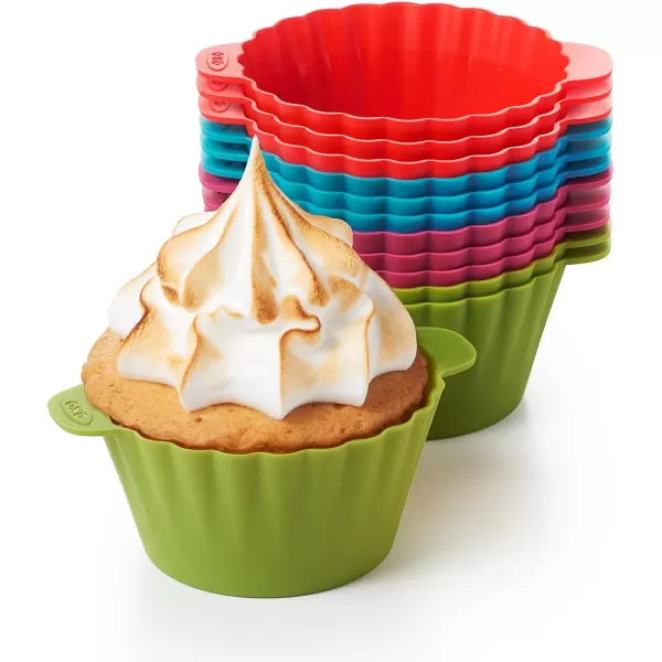 OXO Good Grips Silicone Baking [Cup]s, Pack of 12, Reusable, BPA-Free, Dishwasher Safe, Non-Stick, Food Grade, Cup]cake And Muffin [Liner]s
