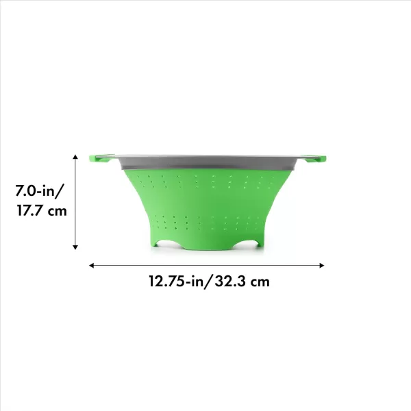OXO Good Grips Silicone Collapsible Strainer, 2 Quart,Green