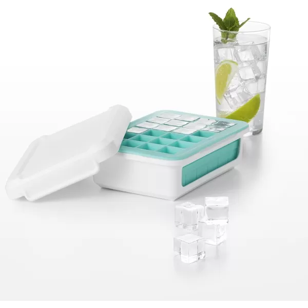 OXO Good Grips Silicone Small Ice Cube Tray for Cocktails with Lid