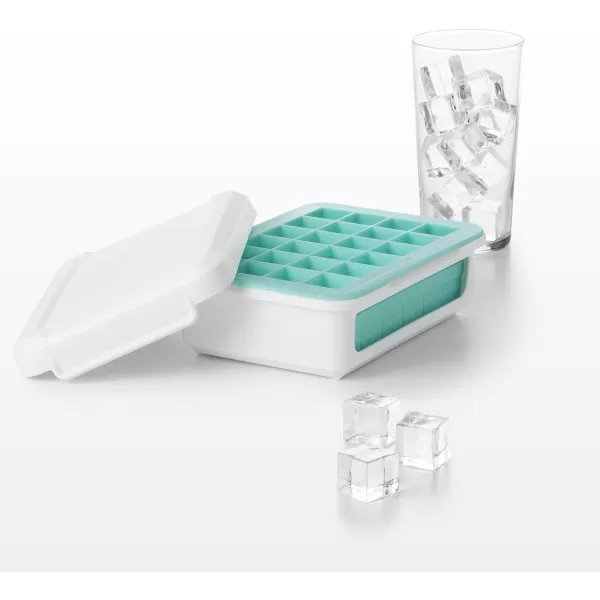 OXO Good Grips Silicone Small Ice Cube Tray for Cocktails with Lid