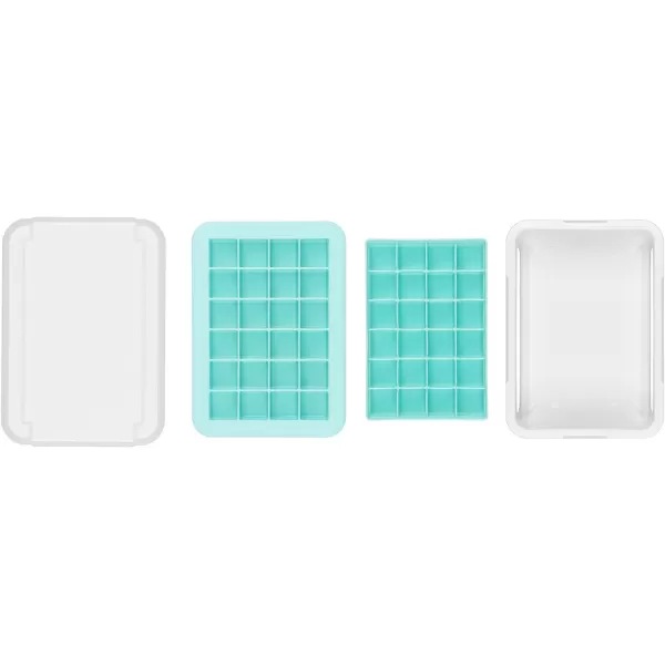 OXO Good Grips Silicone Small Ice Cube Tray for Cocktails with Lid