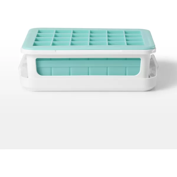 OXO Good Grips Silicone Small Ice Cube Tray for Cocktails with Lid