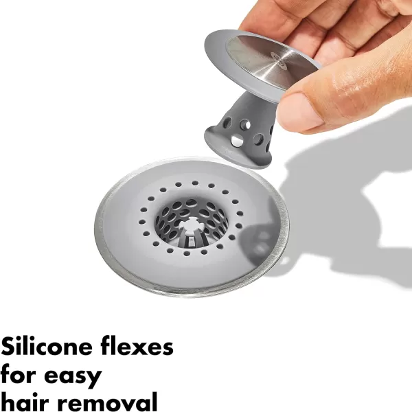 OXO Good Grips Stainless Steel Hair Catch Drain Protector