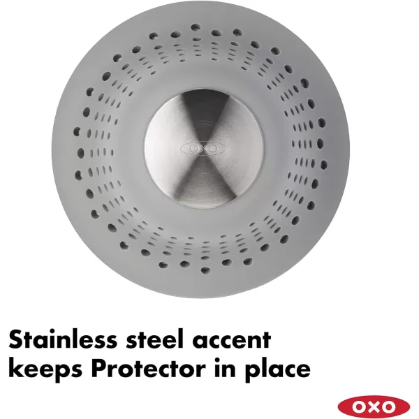 OXO Good Grips Stainless Steel Hair Catch Drain Protector